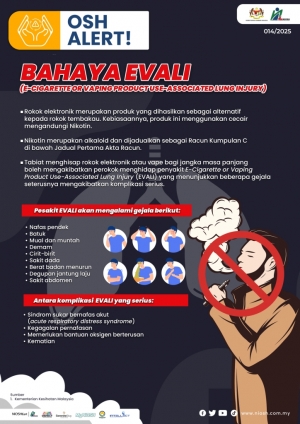 BAHAYA EVALI(E-CIGARETTE OR VAPING PRODUCT USE-ASSOCIATED LUNG INJURY)