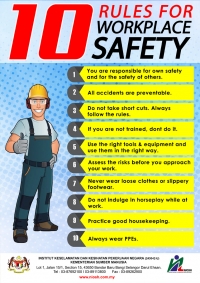 10 Rules For Workplace Safety