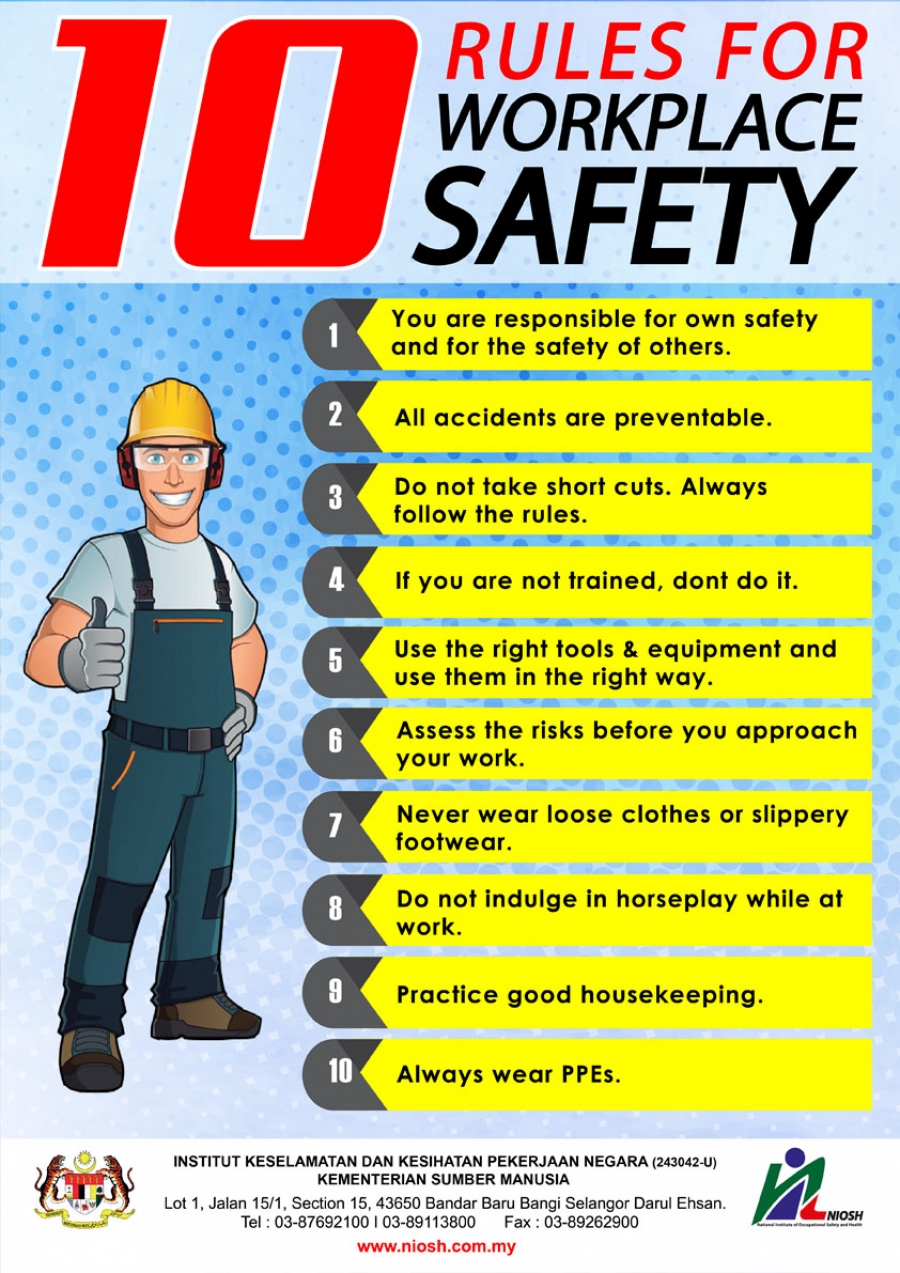 What are 10 safety rules at home?