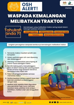 Waspada Kemalangan Melibatkan Traktor