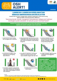 Langkah-Langkah Keselamatan semasa Menggunakan Eskalator