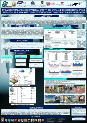 Intelligent Malaysia occupational safety, security and environmental drone (imossed-1) as a new safety inspection tools at construction site in Malaysia.