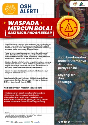 Waspada Mercun Bola ! Saiz Kecil Padah Besar