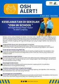 OSH in School - Mencegah Bahaya Pelajar Terjatuh ke dalam Longkang
